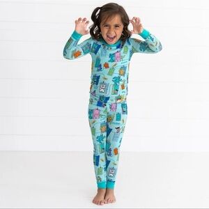 Little Sleepies Teal Cartoon Pajama Set